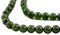 The Bead Chest Nephrite Jade Beads: Round Dark Green Beading Stones for Jewelry Makers, Full Strand